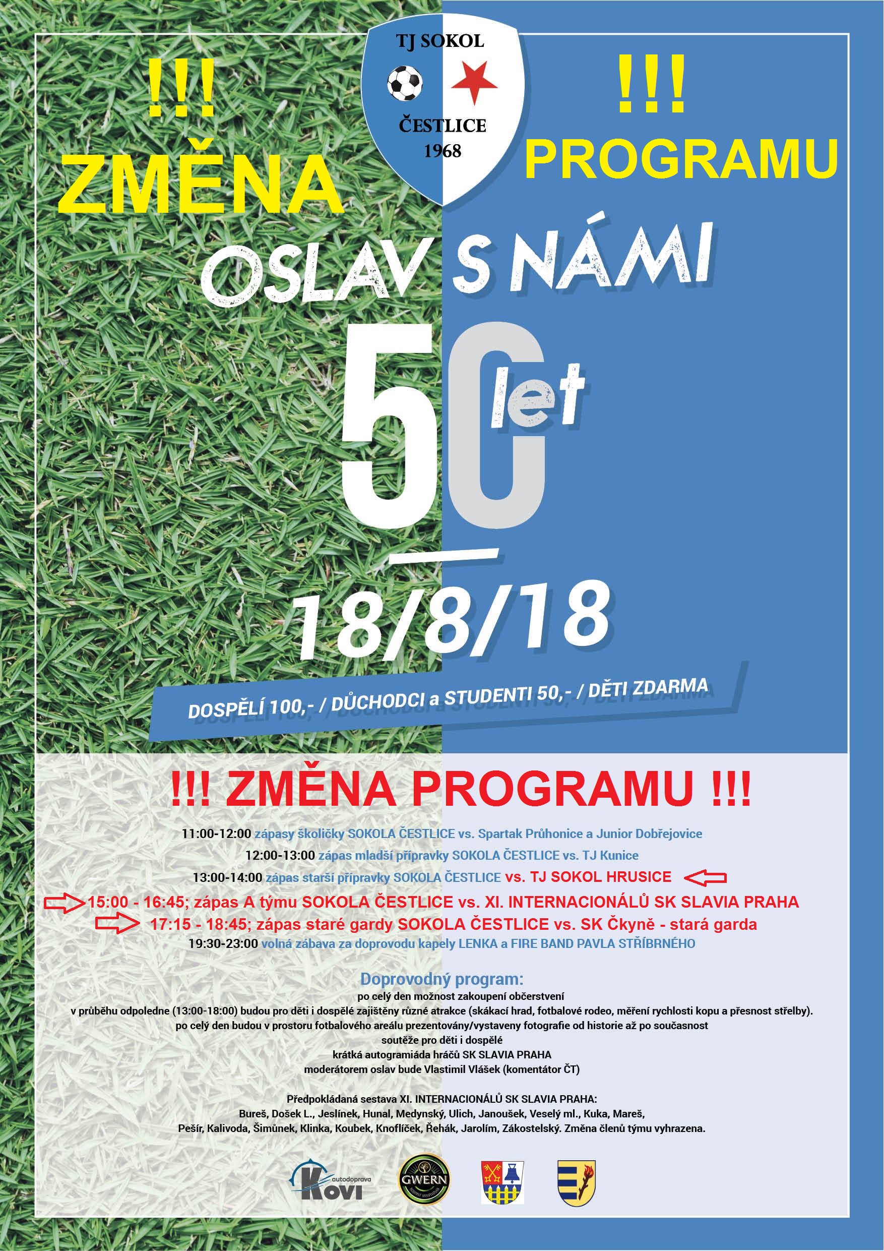 Oslava 50. výročí založení