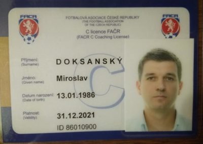 C licence - Miroslav Doksanský